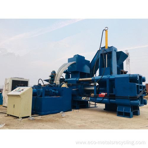 Horizontal Steel Metal Scraps Chips Block Making Machine